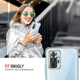 Husa pentru Xiaomi Redmi Note 10 Pro, Techsuit Shockproof Clear Silicone, transparenta