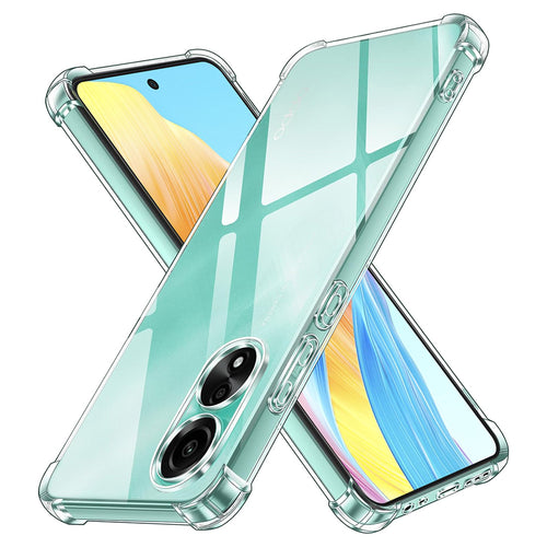 Husa pentru OPPO A58 4G, Techsuit Shockproof Clear Silicone, transparenta