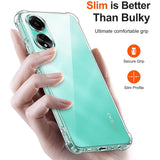Husa pentru OPPO A58 4G, Techsuit Shockproof Clear Silicone, transparenta