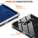 Husa pentru Samsung Galaxy S8 Plus, Techsuit Shockproof Clear Silicone, transparenta