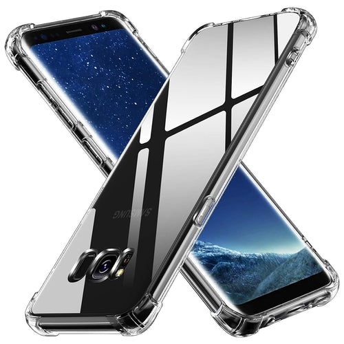 Husa pentru Samsung Galaxy S8 Plus, Techsuit Shockproof Clear Silicone, transparenta