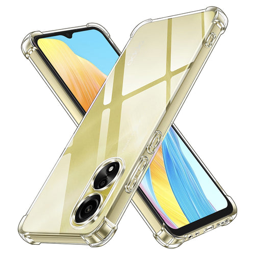 Husa pentru OPPO A38, Techsuit Shockproof Clear Silicone, transparenta