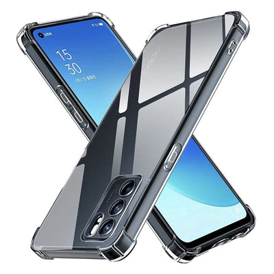 Husa pentru OPPO Reno6 5G, Techsuit Shockproof Clear Silicone, transparenta