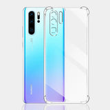 Husa pentru Huawei P30 Pro, Techsuit Shockproof Clear Silicone, transparenta