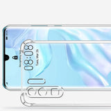 Husa pentru Huawei P30 Pro, Techsuit Shockproof Clear Silicone, transparenta