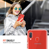 Husa pentru Samsung Galaxy A20e, Techsuit Shockproof Clear Silicone, transparenta