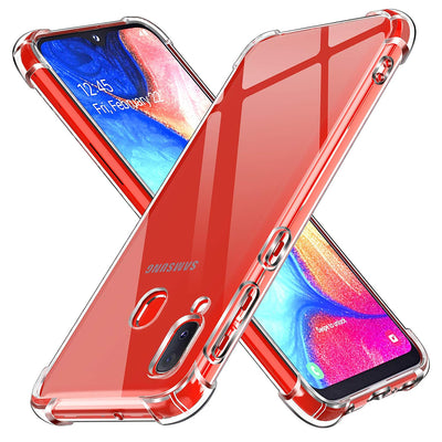Husa pentru Samsung Galaxy A20e, Techsuit Shockproof Clear Silicone, transparenta