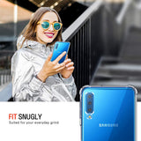Husa pentru Samsung Galaxy A7 2018, Techsuit Shockproof Clear Silicone, transparenta