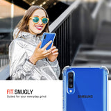 Husa pentru Samsung Galaxy A50, Techsuit Shockproof Clear Silicone, transparenta