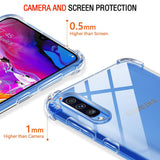 Husa pentru Samsung Galaxy A50, Techsuit Shockproof Clear Silicone, transparenta