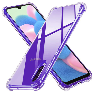 Husa pentru Samsung Galaxy A50, Techsuit Shockproof Clear Silicone, transparenta