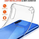 Husa pentru Samsung Galaxy A50, Techsuit Shockproof Clear Silicone, transparenta