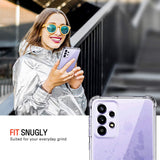 Husa pentru Samsung Galaxy A52 5G, Techsuit Shockproof Clear Silicone, transparenta