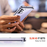 Husa pentru Samsung Galaxy A52 5G, Techsuit Shockproof Clear Silicone, transparenta