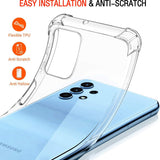 Husa pentru Samsung Galaxy A32 4G, Techsuit Shockproof Clear Silicone, transparenta