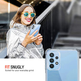 Husa pentru Samsung Galaxy A32 4G, Techsuit Shockproof Clear Silicone, transparenta