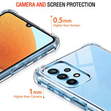 Husa pentru Samsung Galaxy A32 4G, Techsuit Shockproof Clear Silicone, transparenta
