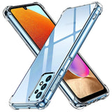 Husa pentru Samsung Galaxy A32 4G, Techsuit Shockproof Clear Silicone, transparenta
