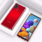 Husa pentru Samsung Galaxy A21s, Techsuit Shockproof Clear Silicone, transparenta