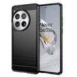 Husa pentru OnePlus 12, Techsuit Carbon Silicone, albastru