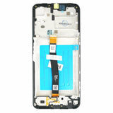 Samsung Original Display Touchscreen + Frame (16137), Samsung Galaxy A22 5G (SM-A226), Service Pack GH81-20694A, Negru