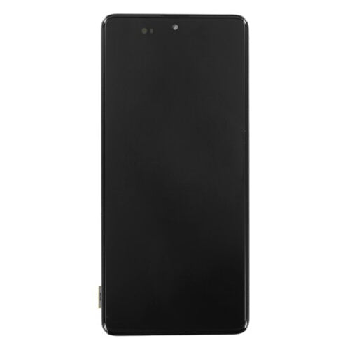 Samsung Original Display Touchscreen + Frame (13613), Samsung Galaxy A71 (SM-A715F), Service Pack GH82-22152A, Negru