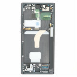 Samsung Original Display Touchscreen + Frame (17401), Samsung Galaxy S22 Ultra 5G (SM-S908), GH82-27488A, Negru