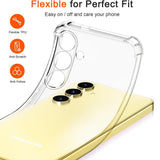 Husa pentru Samsung Galaxy S24, Techsuit Shockproof Clear Silicone, transparenta