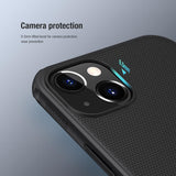 Husa Nillkin compatibila cu iPhone 15 Pro Max, Anti-amprenta, PC + TPU, Negru