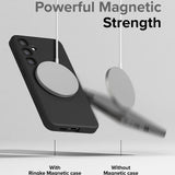 Husa pentru Samsung Galaxy S24, Ringke Silicone Magnetic MagSafe, negru