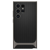 Husa pentru Samsung Galaxy S24 Ultra, Spigen Neo Hybrid (ACS07305), cenusiu