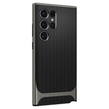 Husa pentru Samsung Galaxy S24 Ultra, Spigen Neo Hybrid (ACS07305), cenusiu