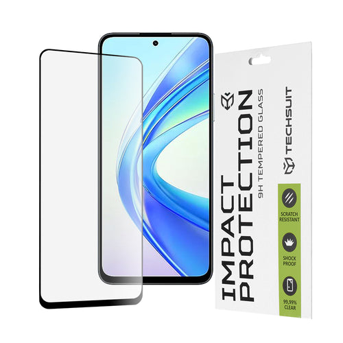 Folie de protectie pentru Honor X7b, Techsuit 111D Full Cover / Full Glue Glass