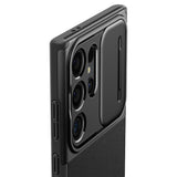 Husa pentru Samsung Galaxy S24 Ultra, Spigen Optik Armor (ACS07313), negru
