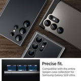 Folie de protectie pentru Samsung Galaxy S24 Ultra, Spigen (2 pack) Optik.tR EZ Fit Pro Camera Glass (AGL07425)