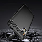 Husa pentru Samsung Galaxy Xcover7, Techsuit Carbon Silicone, albastru