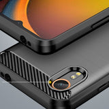 Husa pentru Samsung Galaxy Xcover7, Techsuit Carbon Silicone, albastru