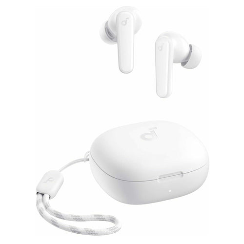 Casti wireless Anker R50i (A3949G21), cu Incarcare Carcasa, Extra-bass, AI-Enhanced Calls, alb