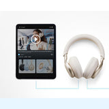 Casti wireless Anker SoundCore Space One (A3035G21), Bluetooth 5.3, Active Anulare zgomot, Hi-Res, alb