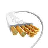 Cablu Baseus de date Free2Draw Mini (P10364500211-00), Type-C to Type-C, 100W, 1m, Retractabil, alb