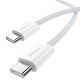 Cablu Baseus de date (P10365200211-00), Type-C to Type-C, 30W, 1m, alb