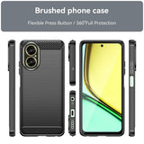 Husa pentru Realme C67 4G, Techsuit Carbon Silicone, negru