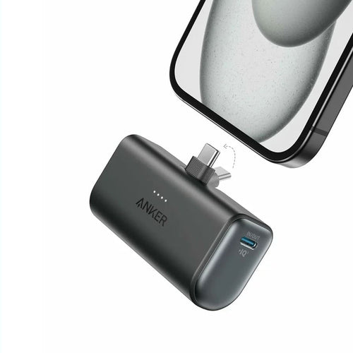 Baterie Externa Anker Nano (A1653H11), USB-C Connector, 5000mAh, 22.5W, Negru