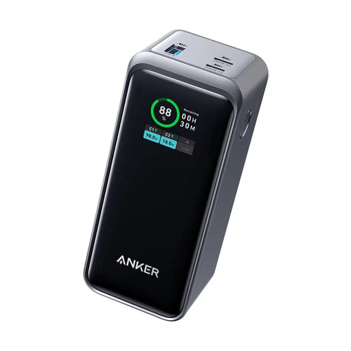 Baterie Externa Anker Prime (A1336011), 2x USB-C, USB, pentru Phone, Tablet, MacBook, Afisaj Digital, 20000mAh, 200W