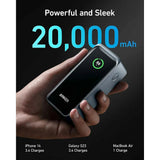 Baterie Externa Anker Prime (A1336011), 2x USB-C, USB, pentru Phone, Tablet, MacBook, Afisaj Digital, 20000mAh, 200W