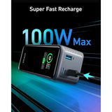 Baterie Externa Anker Prime (A1336011), 2x USB-C, USB, pentru Phone, Tablet, MacBook, Afisaj Digital, 20000mAh, 200W