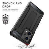 Husa pentru Xiaomi Redmi 13C 4G, Techsuit Hybrid Armor, negru