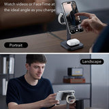 Incarcator wireless 3in1 ESR HaloLock, pentru iPhone MagSafe, AirPods Pro si Apple Watch, cu Detasabil Watch Charger, alb