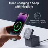 Incarcator wireless Anker Cube MagSafe (Y1811G11), pentru Phone, Apple Watch, AirPods, 15W, negru