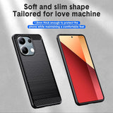 Husa pentru Xiaomi Redmi Note 13 Pro 4G, Techsuit Carbon Silicone, albastru